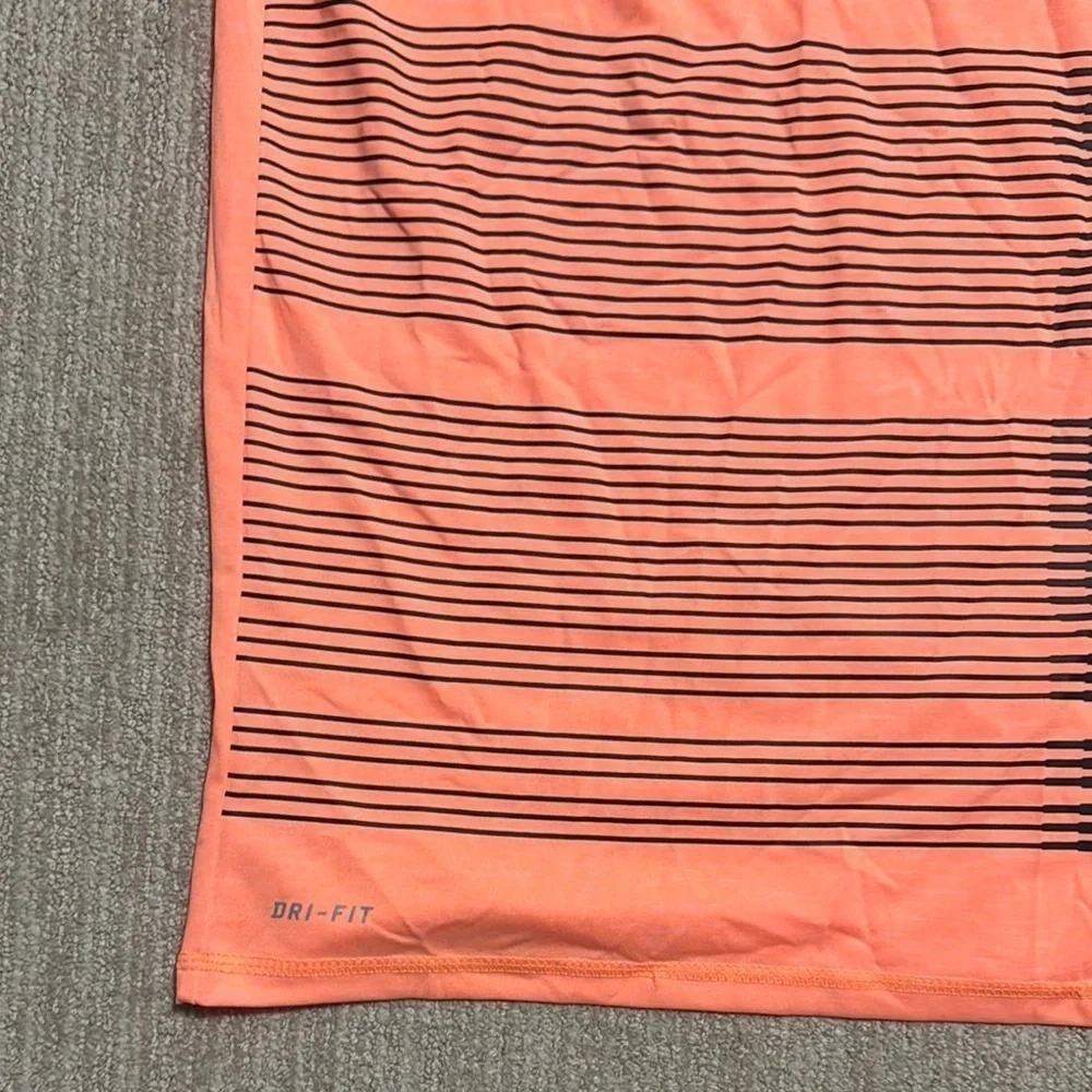 Nike Swim Dri-FIT Hydroguard Short Sleeve Shirt Orange/Navy Men's Size S UPF 40+ - Picture 6 of 12